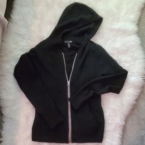 Aqua Cashmere Zip up Sweater